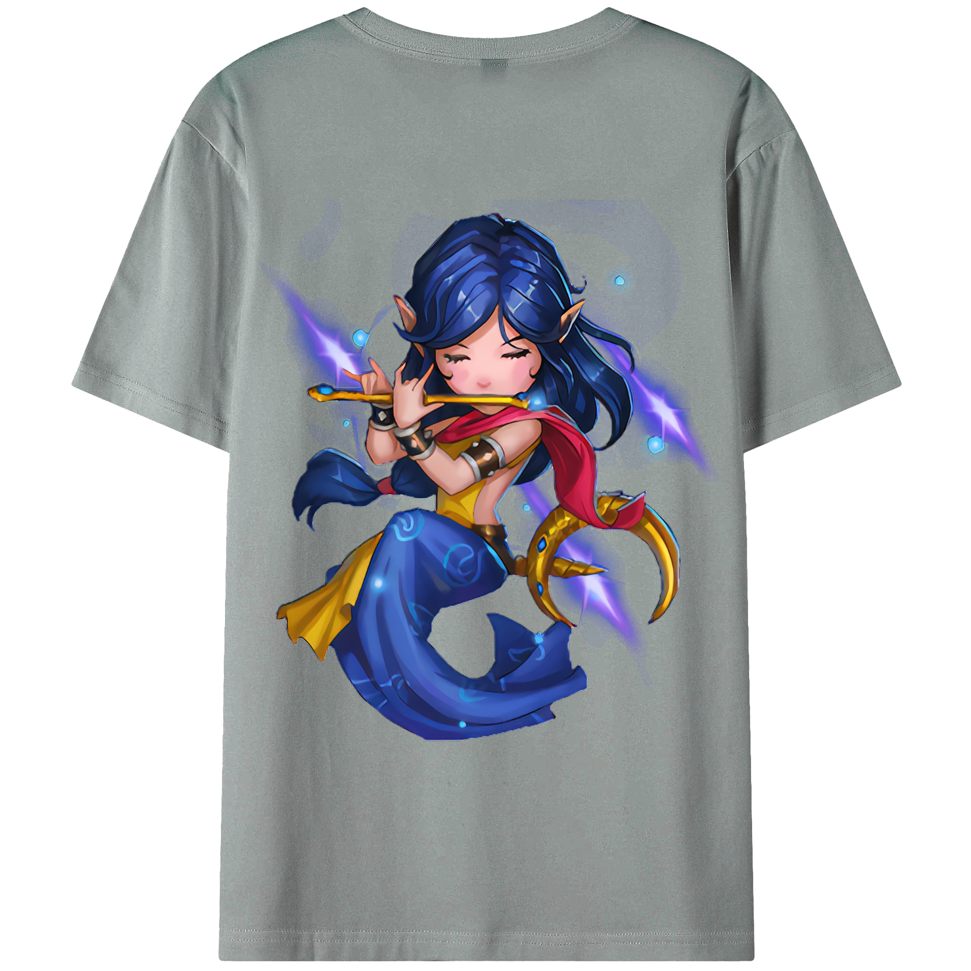 （画像用） リーグ・オブ・レジェンド League of Legends LOL 綿100％ メンズ半袖Tシャツ（バックプリント） 通気性